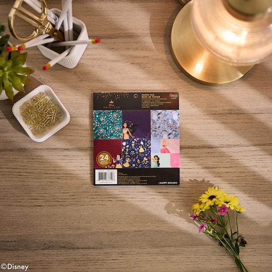 The Happy Planner® Disney© Princesses 6" x 6" Scrapbooking Paper Pad, 24 Sheets